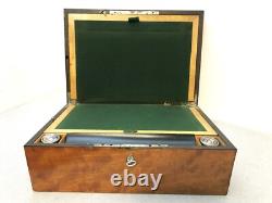 Coffret écritoire de voyage époque XIXème siècle