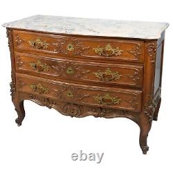 Commode Rocaille en noyer époque XIXème