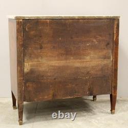 Commode d'époque Louis XVI en marqueterie 18ème siècle