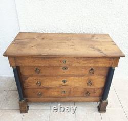 Commode époque Empire en noyer