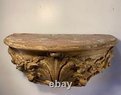 Console d'Applique Louis XV En Chêne, Epoque XVIIIème