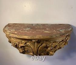 Console d'Applique Louis XV En Chêne, Epoque XVIIIème