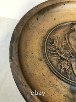 Coupe à l'aigle en bronze signée Auguste Cain époque XIXème siècle