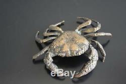 Crabe en bronze Japonais époque fin XIXème