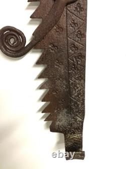 Crémaillère en fer forgé époque XIXème siècle