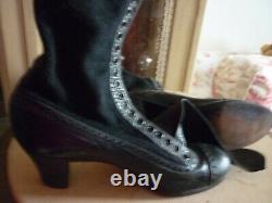 D'epoque XIXpaire de bottines cuir