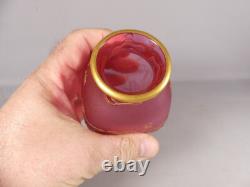 Daum Nancy, Vase Coeur De Marie En Verre mon Coeur Avez époque fin XIX ème
