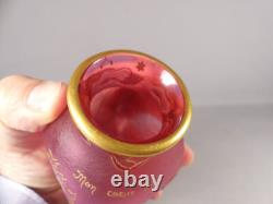 Daum Nancy, Vase Coeur De Marie En Verre mon Coeur Avez époque fin XIX ème