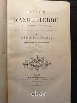 E. DE BONNECHOSE Histoire d'Angleterre jusqu'à l'époque de la Rév. Fr. 1862