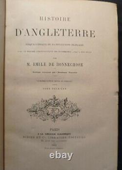 E. DE BONNECHOSE Histoire d'Angleterre jusqu'à l'époque de la Rév. Fr. 1862