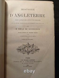 E. DE BONNECHOSE Histoire d'Angleterre jusqu'à l'époque de la Rév. Fr. 1862