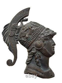 Éléments Ornementaux Bronze Personnages Hermès Athéna Mythologie Époque XIX ème