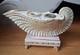 Encrier Ancien Porcelaine De Paris Coquillage Nautile Or &Eacute;poque Xixe Sablier