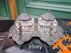 Encrier Fonte Epoque Victorienne XIX ème Siècle