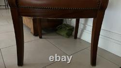 FAUTEUIL ANCIEN ÉPOQUE DIRECTOIRE XIXeme Acajou / Cuir