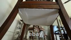 FAUTEUIL ANCIEN ÉPOQUE DIRECTOIRE XIXeme Acajou / Cuir