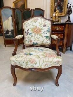 Fauteuil dos plat époque Louis XV