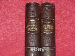 GEORGE SAND / L'HOMME DE NEIGE Complet 2/2 EO 1859 Bien relié d'epoque