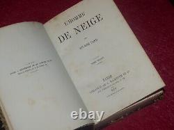 GEORGE SAND / L'HOMME DE NEIGE Complet 2/2 EO 1859 Bien relié d'epoque