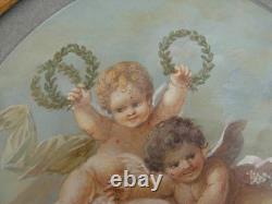 GOUACHE SUR PAPIER, ANGELOTS, DLG A BEAU, EPOQUE XIXème