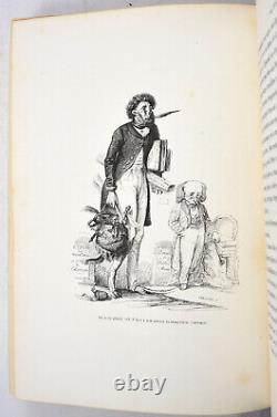 GRANDVILLE Scènes de la vie privée et publique des animaux 1842 reliure époque