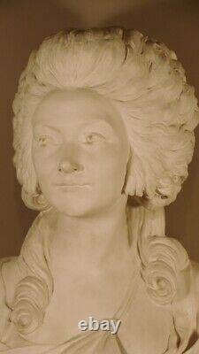 Grand Buste De Mme De Lamballe, Plâtre époque Fin XIX ème