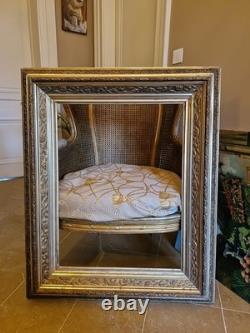 Grand Cadre Ancien Doré Époque NAPOLÉON III XIX ÈME SIÈCLE Tableau Peinture