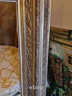 Grand Cadre Ancien Doré Époque NAPOLÉON III XIX ÈME SIÈCLE Tableau Peinture