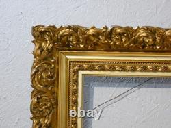 Grand cadre Napoléon III en bois et stuc doré, époque XIX ème