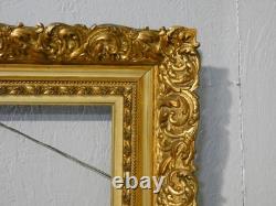 Grand cadre Napoléon III en bois et stuc doré, époque XIX ème
