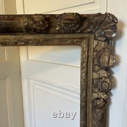 Grand cadre époque LOUIS XIV XVIIIe s bois doré ancien