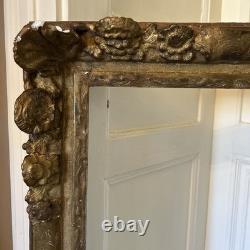 Grand cadre époque LOUIS XIV XVIIIe s bois doré ancien