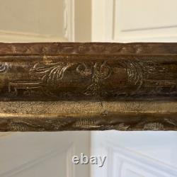 Grand cadre époque LOUIS XIV XVIIIe s bois doré ancien