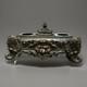 Grand Encrier En Bronze Patin&eacute; Epoque Restauration Inkwell