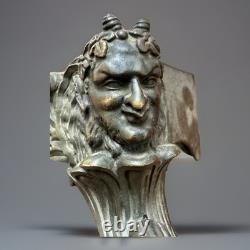 Grand encrier en bronze Patiné Epoque Restauration Inkwell