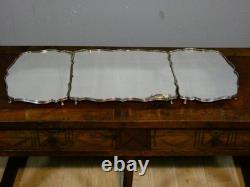 Grand surtout de table de style Louis XV en bronze argenté, époque fin XIX ème