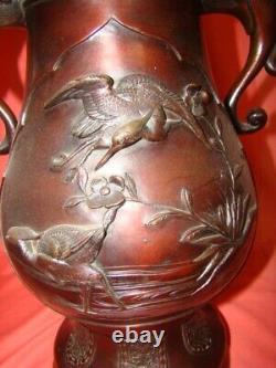 Grand vase en bronze Chine ou Vietnam époque XIX éme