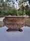 Grande Jardinière En Laiton Repoussé Et Ajourée Style Louis Xiv, D'époque Xixeme