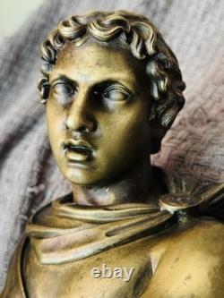 Grande Pendule De Château 68cm Époque Restauration Bronze