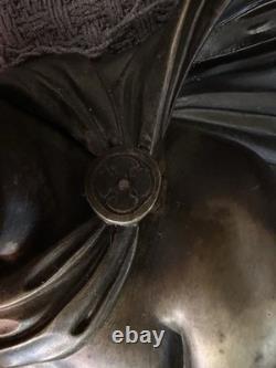 Grande Pendule De Château 68cm Époque Restauration Bronze