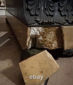 Grande Pendule De Château 68cm Époque Restauration Bronze
