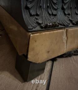 Grande Pendule De Château 68cm Époque Restauration Bronze