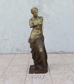 Grande sculpture en bronze Venus de Milo époque XIXème