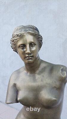 Grande sculpture en bronze Venus de Milo époque XIXème