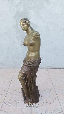 Grande sculpture en bronze Venus de Milo époque XIXème