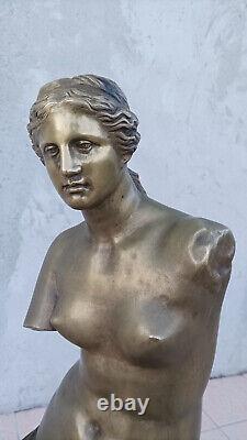 Grande sculpture en bronze Venus de Milo époque XIXème