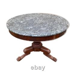 Guéridon époque empire XIXeme Napoléon Marbre Table De Milieu Château