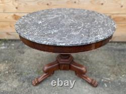 Guéridon époque empire XIXeme Napoléon Marbre Table De Milieu Château