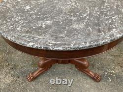 Guéridon époque empire XIXeme Napoléon Marbre Table De Milieu Château