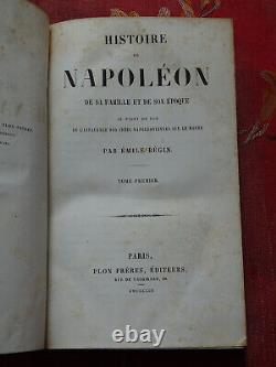 Histoire de Napoléon, de sa famille et de son époque 5 Tomes E. BÉGIN 1853 Plon